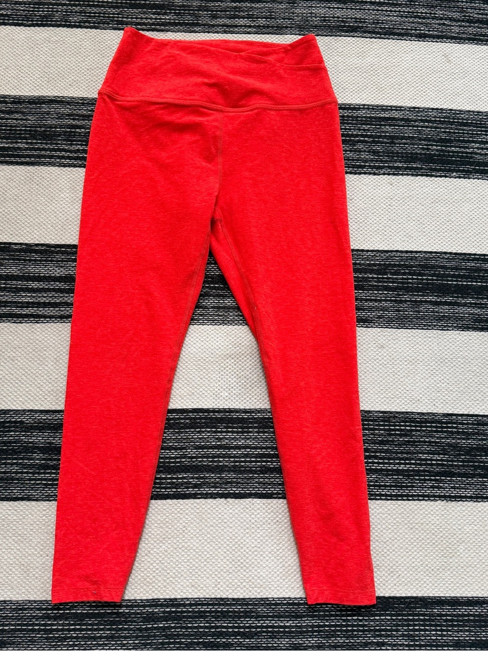 Beyond Yoga Women's Bright Red High-Waist Stretch Leggings Yoga Pants Size XL